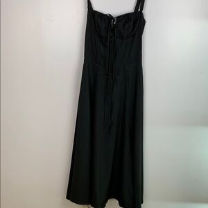 Marthea Elegant Black maxi Dress gothic small